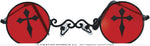 Gothic Black Cross Red Specs