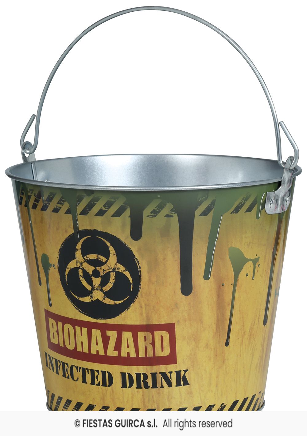 Biohazard Metal Drinks Bucket with Handle