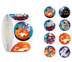 Roll of 200 Halloween Themed Stickers