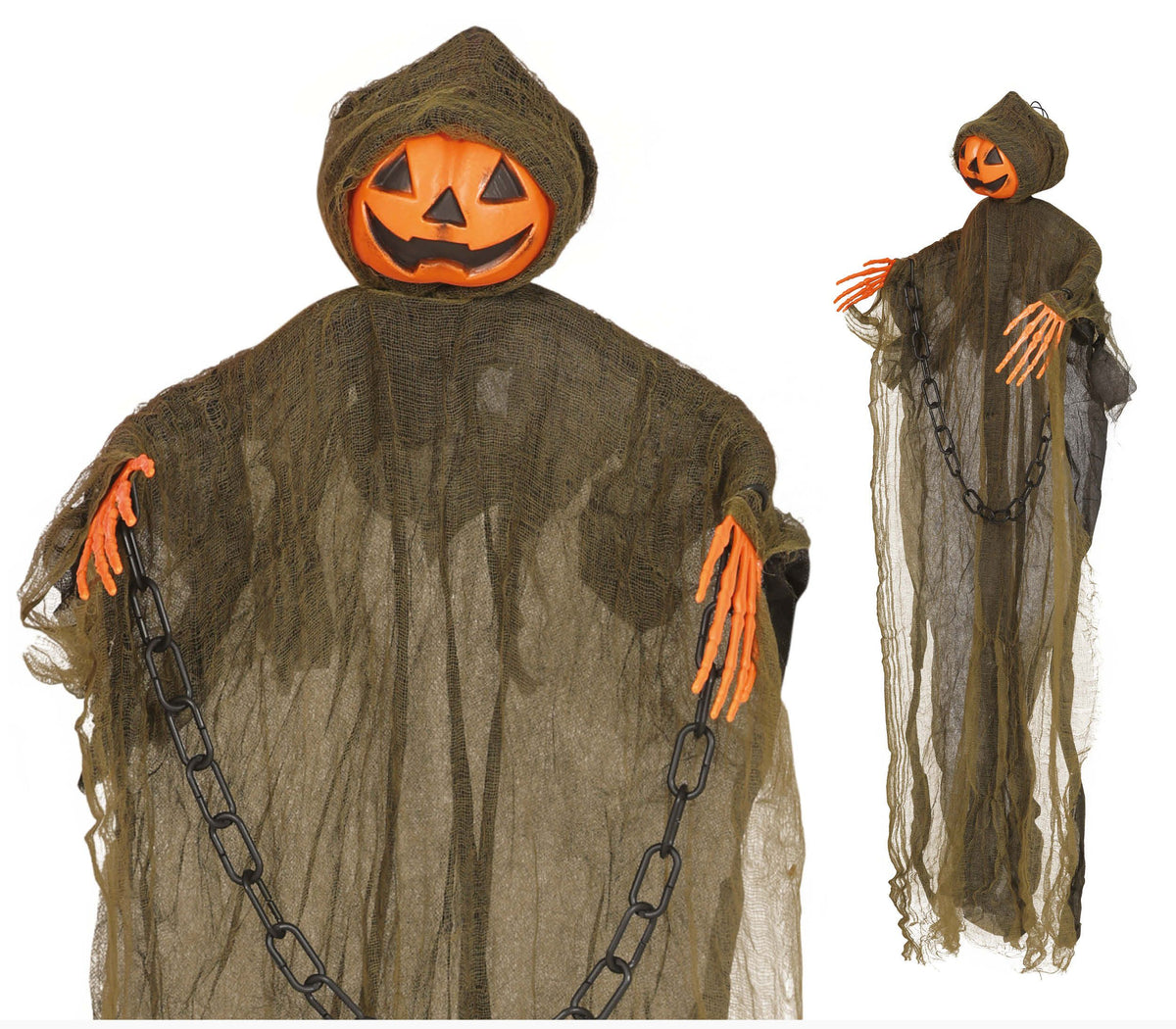 Hanging Ghost Pumpkin 98cm
