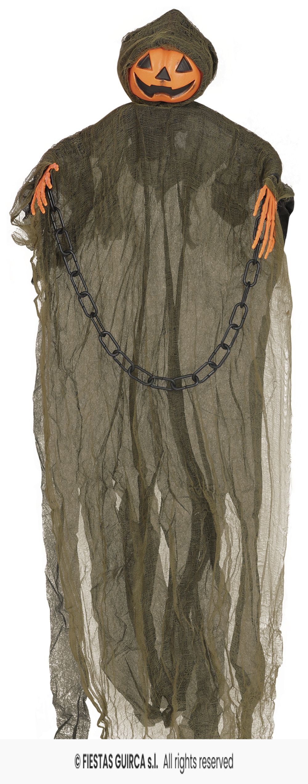 Hanging Ghost Pumpkin 98cm