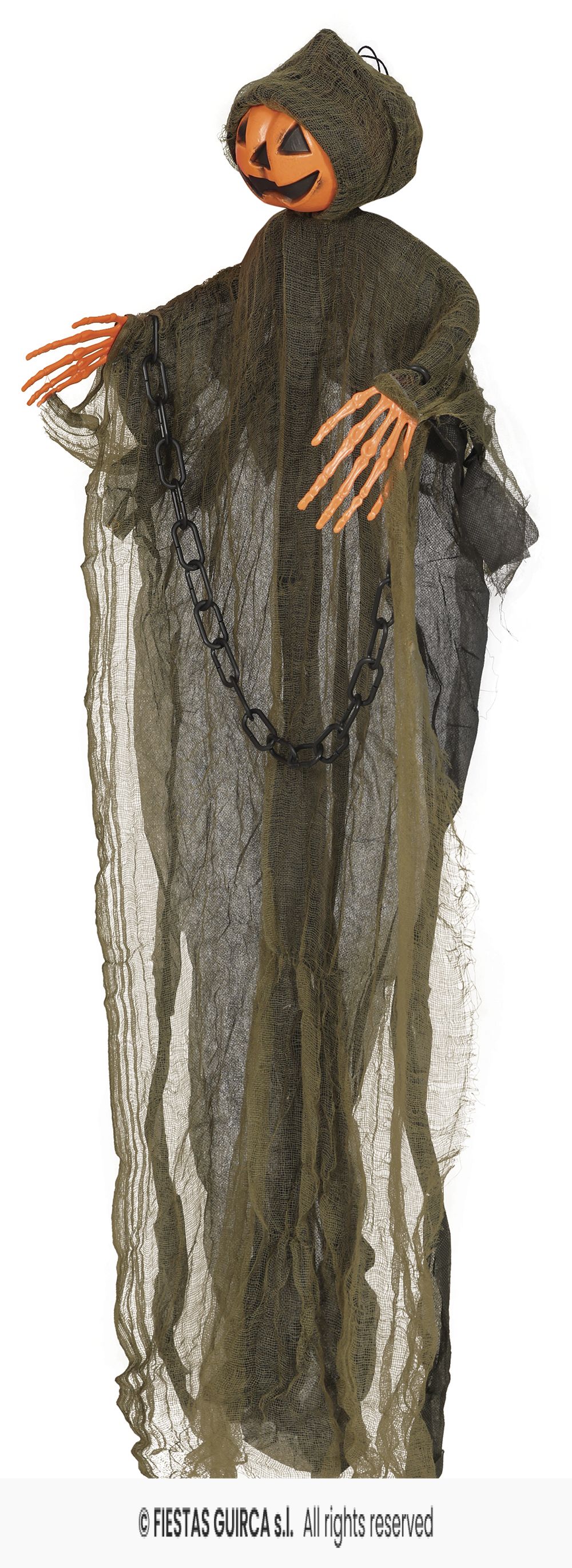 Hanging Ghost Pumpkin 98cm