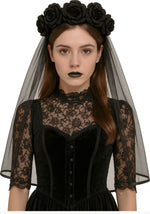 Black Veil Headband