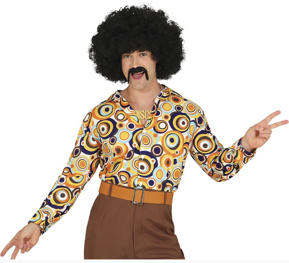1970's Patterned Adults Disco Shirt