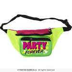 Colourful Neon 80s 90s Party Forever Bum Bag -35x12 cm