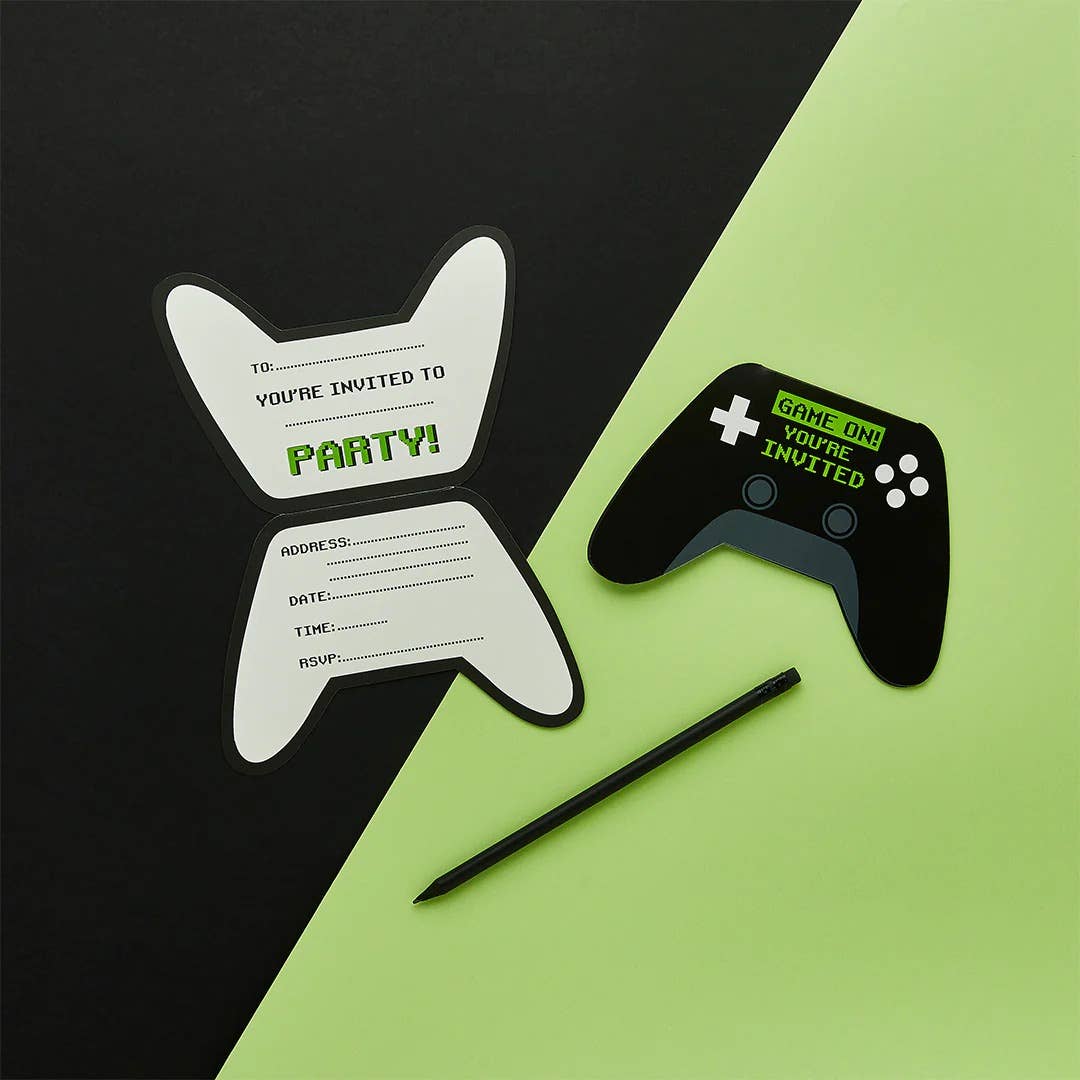 Controller Invites Game Controller Invitations 10 Pack– Party Forever