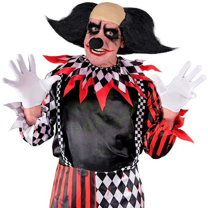 Halloween Sinister Clown Headpiece With Hair
