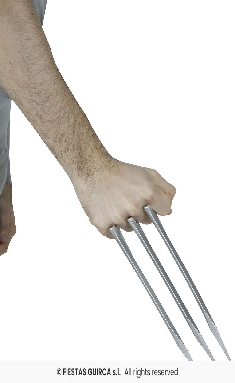 1 xSilver Plastic Superhero Claw, 25cm