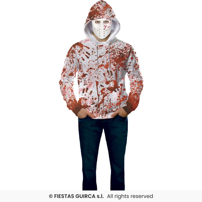 Bloody hoodie with mask - Adult