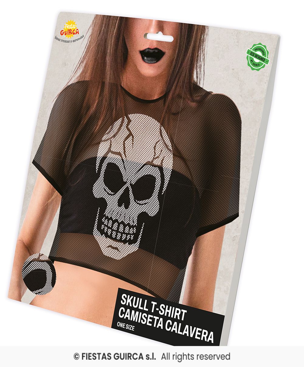 Skull Crop Top T-Shirt