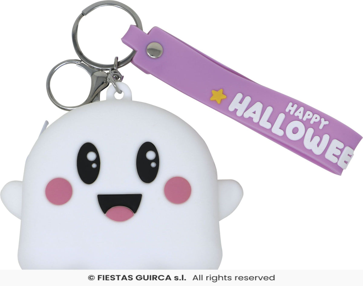 Cute Squishy Ghost Purse with Keychain