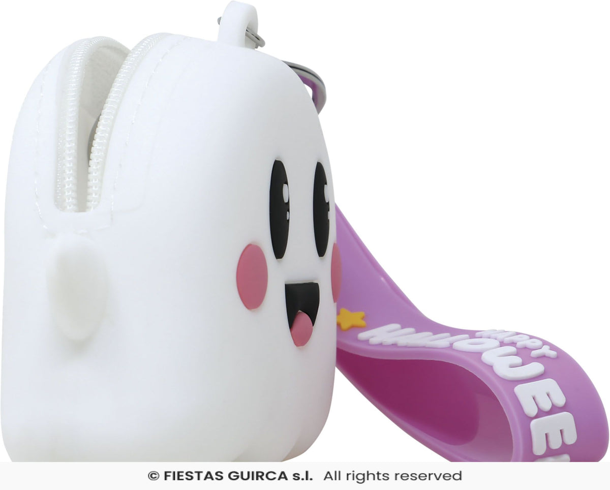 Cute Squishy Ghost Purse with Keychain