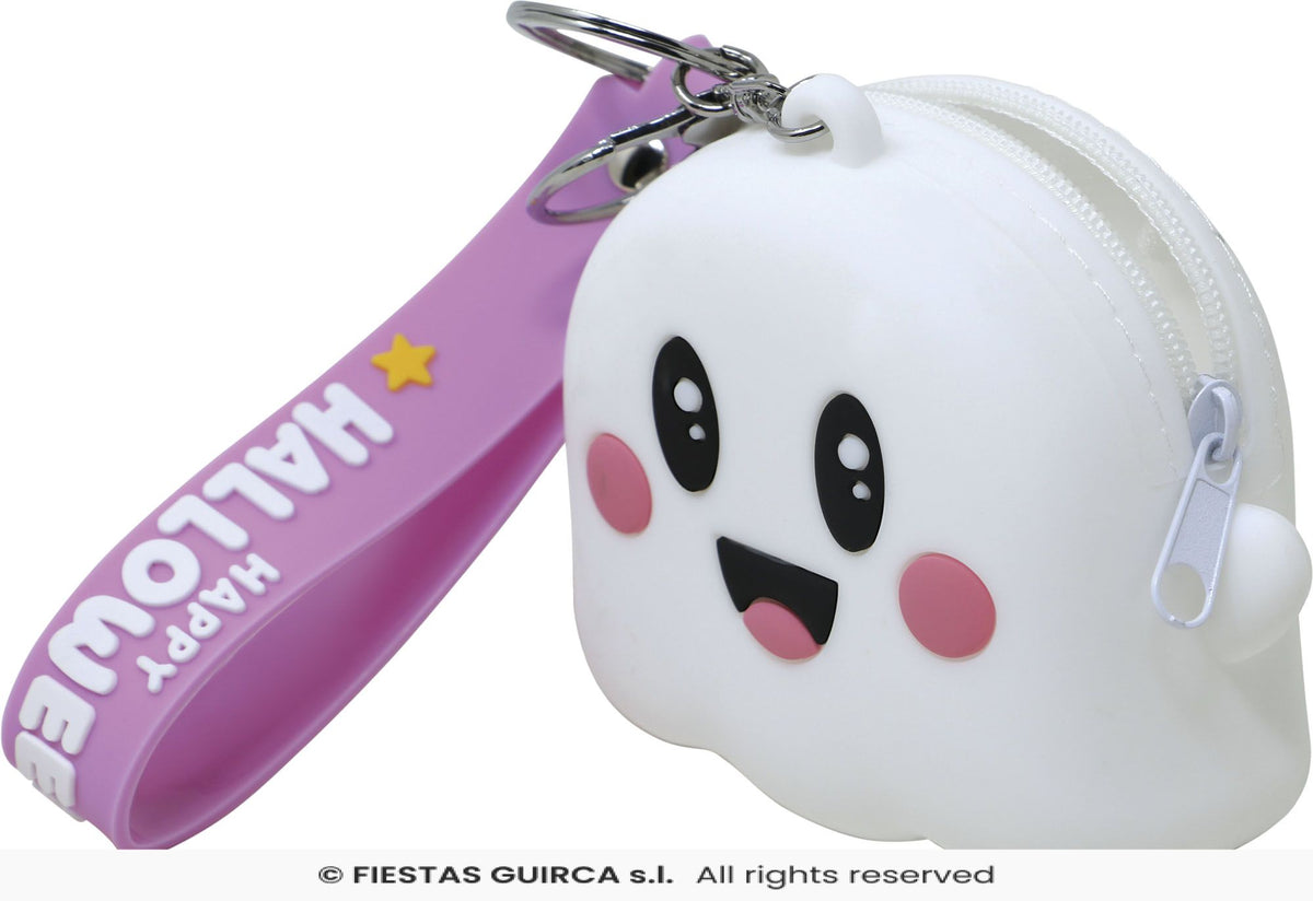 Cute Squishy Ghost Purse with Keychain