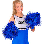 Metallic Blue Pom Poms