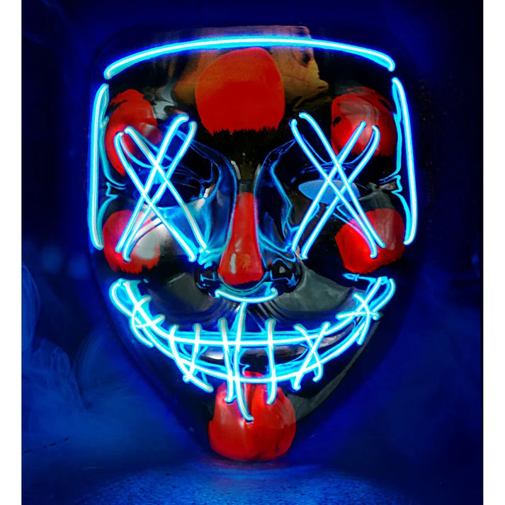 Halloween Blue LED Scary Mask