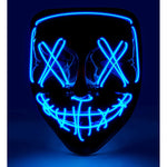 Halloween Blue LED Scary Mask
