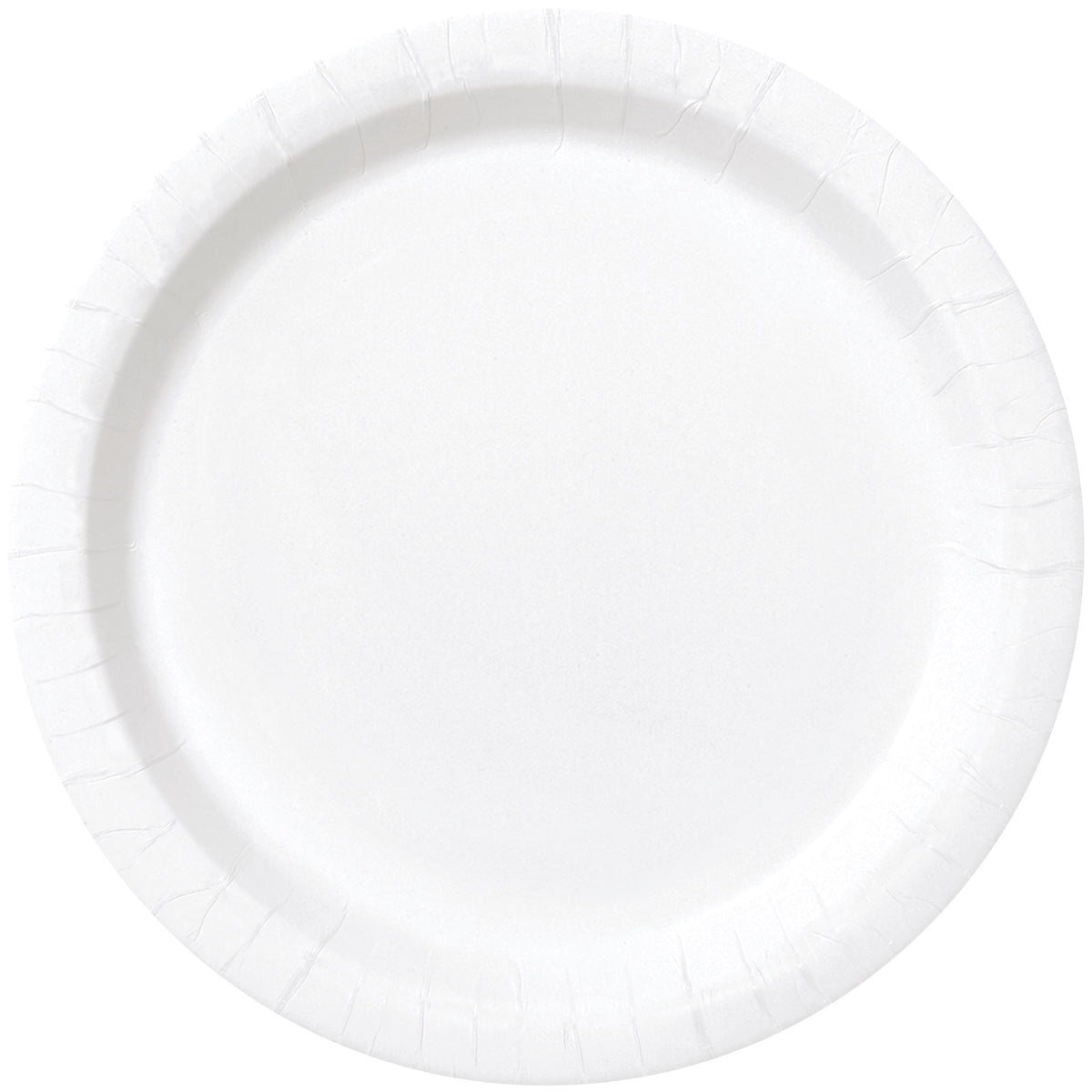 White Solid Round 9" Dinner Plates16ct