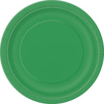 Emerald Green Solid Round 9" Dinner Plates16ct