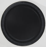 Black Solid Round 9" Dinner Plates16ct