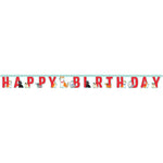 Dog Party Happy Birthday Jointed Banner - 7ft