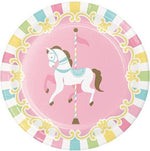 Carousel Pony 7" Dessert Paper Plates - 8pk