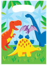 Dinosaur Friends Plastic Party Loot Bags - 8pk