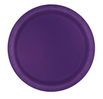 Deep Purple Solid Round 9" Dinner Plates16ct