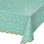 Floral Tea Party All Over Print Plastic Table Cover - Each