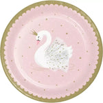 Stylish Swan Party Paper Plates - 8pk