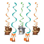 Woodland Animals Hanging Dizzy Danglers - 5pk