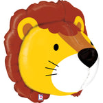 Multi-sided Curious Lion Foil Balloon - 76cm