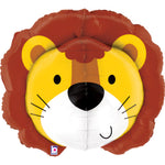 Multi-sided Curious Lion Foil Balloon - 76cm