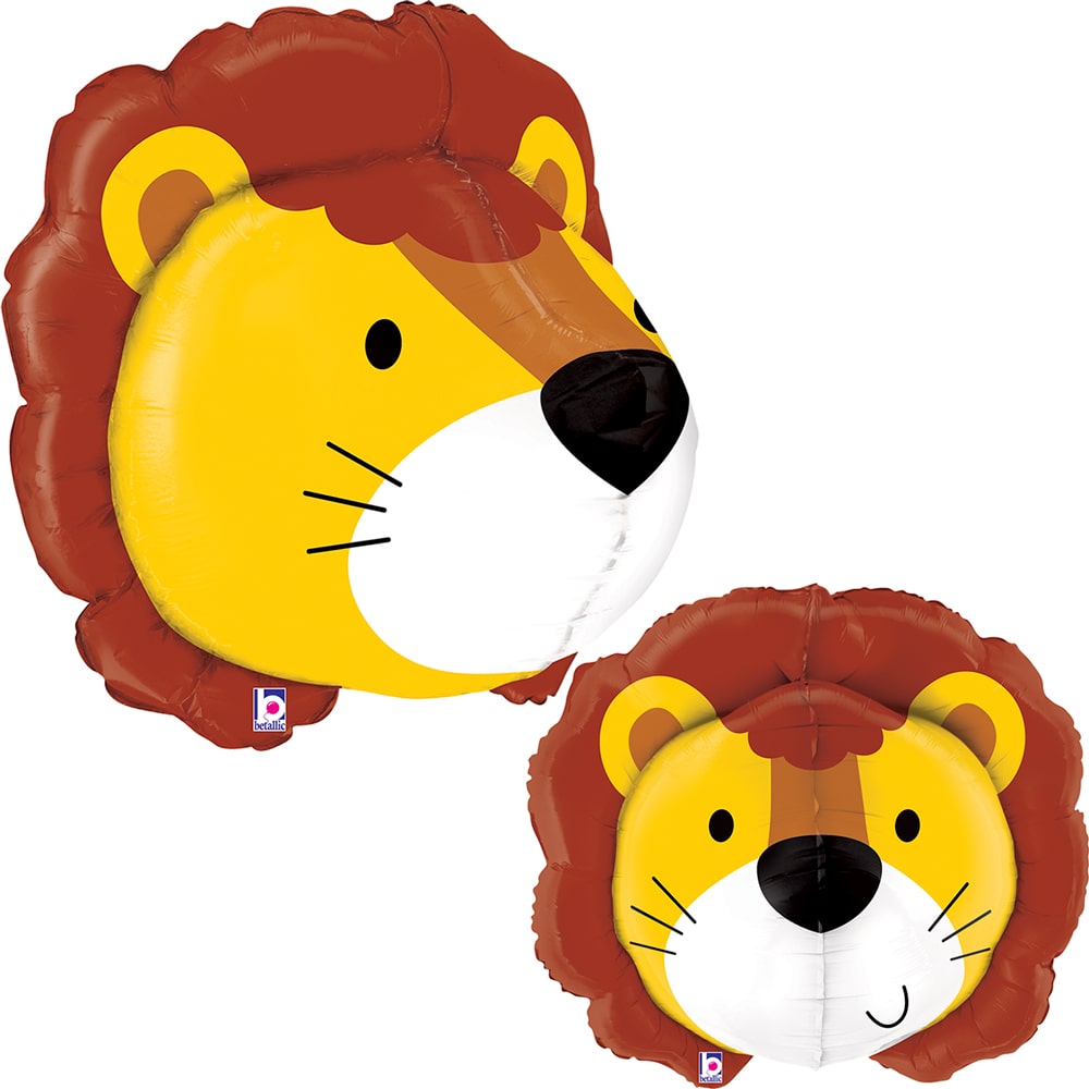 Multi-sided Curious Lion Foil Balloon - 76cm