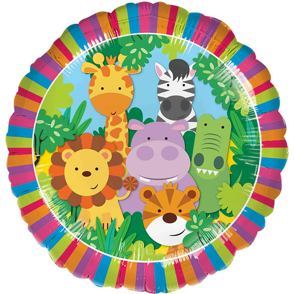 Jungle Friend Animal Themed 18" Foil Balloon