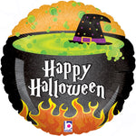 Halloween Cauldron Holographic Foil Balloon - 18"