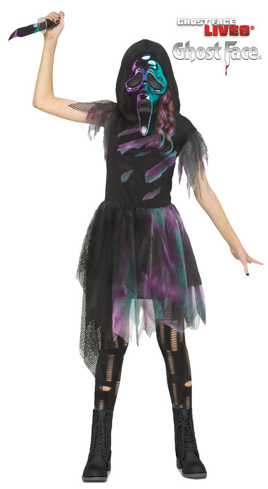 Two-Tone Chrome Ghost Face® Child Costume