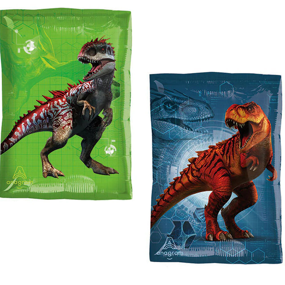 Jurassic World 18" Rectangle 2-Sided Design Foil Balloon