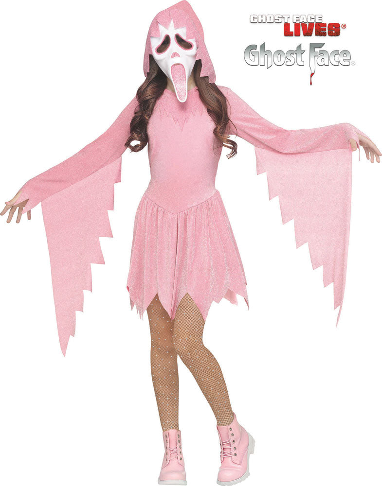 Pastel Pink Ghost Face® Child Costume