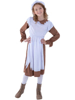 Victorian Poor Girl Costume - Brown