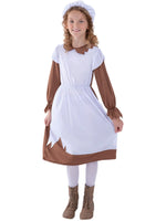 Victorian Poor Girl Costume - Brown