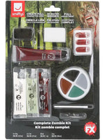 Smiffys Make-Up FX, Complete Zombie Facepaint Kit