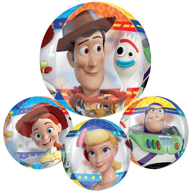 Toy Story Round 4 Sided See-Thru Orbz Balloon