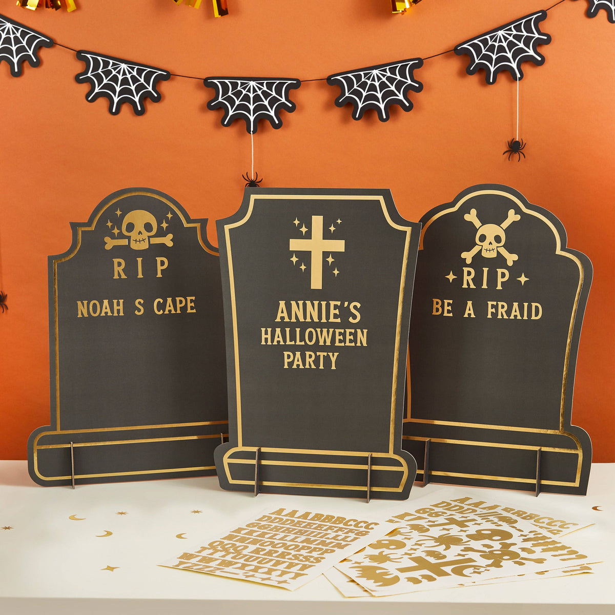 Gravestone Custom Signs - 3pk