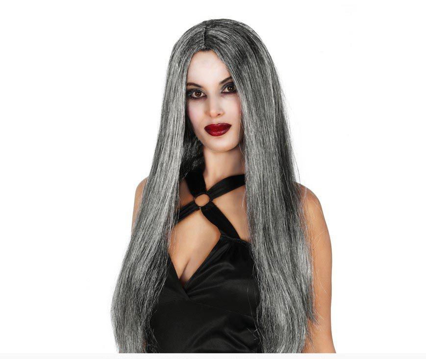 Long Straight Grey Wig