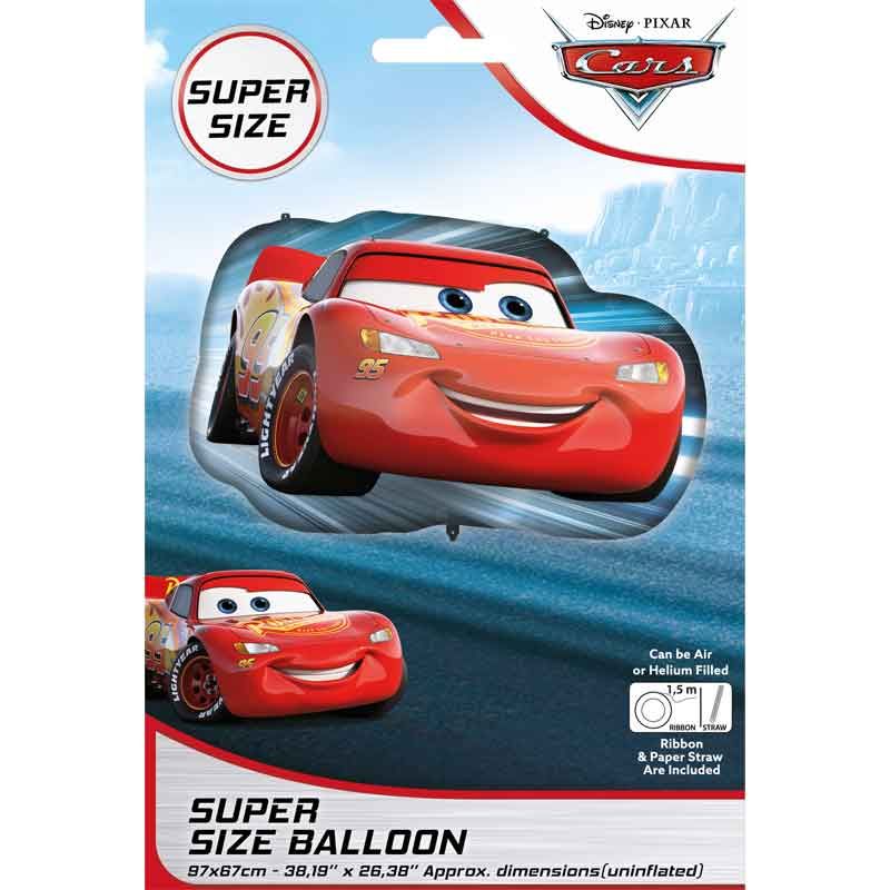 Disney Cars Lightening McQueen Super Size Foil Balloon - 38"