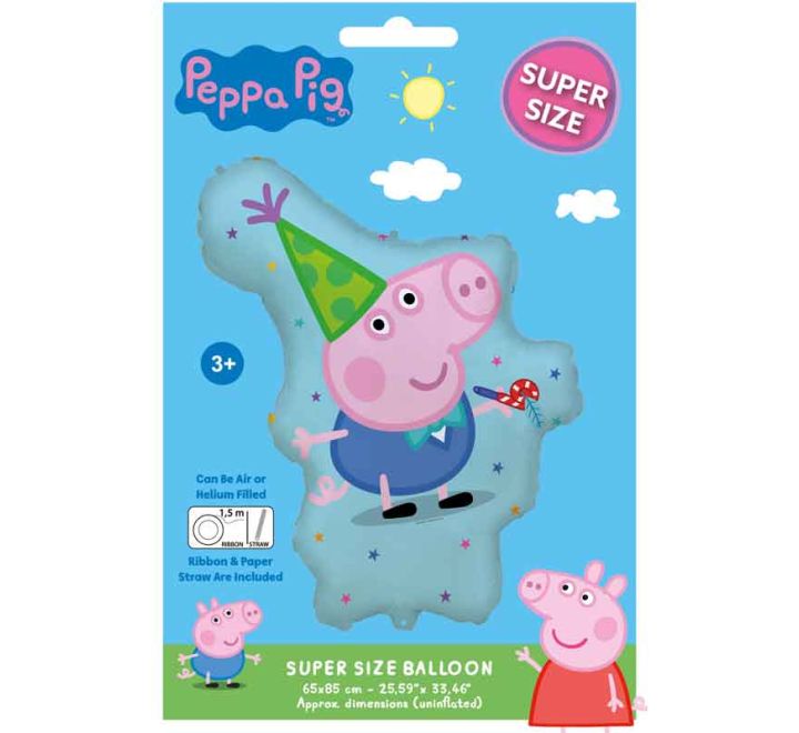 George Pig Shaped Super Size Foil Balloon