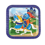 Medieval Prince Knight & Dragon Party Paper Plates - 8pk