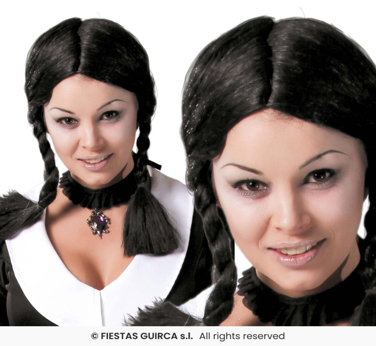 Black Plaited Wig