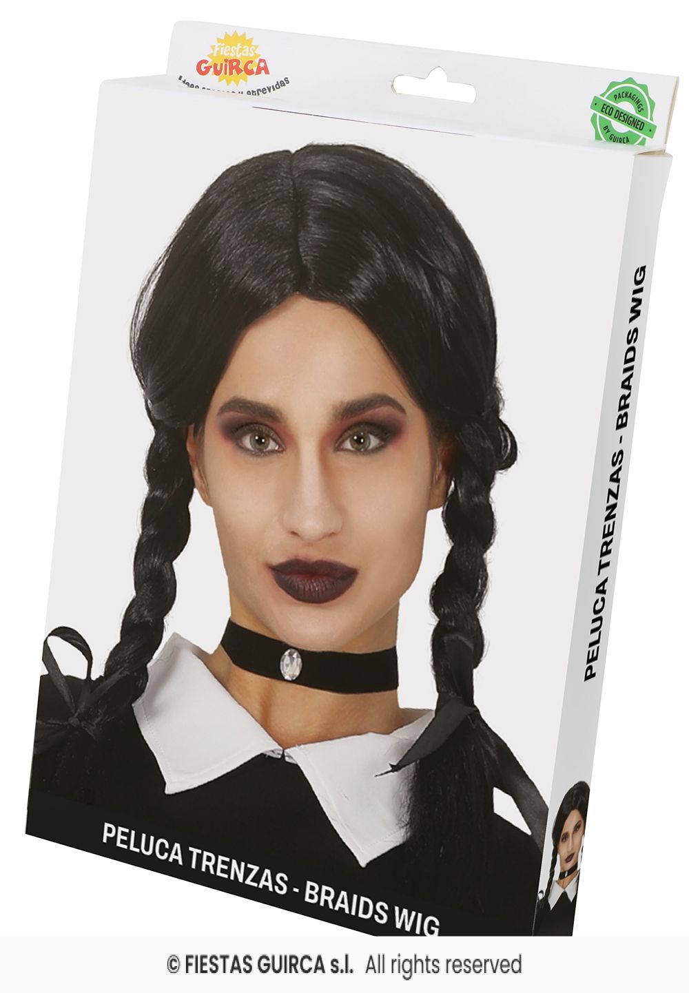 Black Plaited Wig