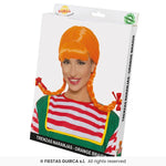 Orange Wig with Braids